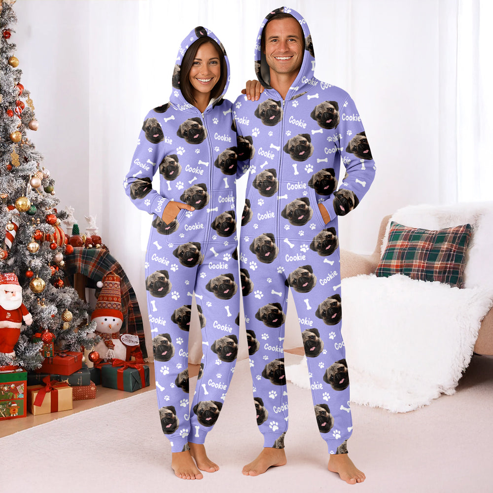 Custom Pet Photo Onesie Pajamas Gift For Pet Lovers CH07 899666