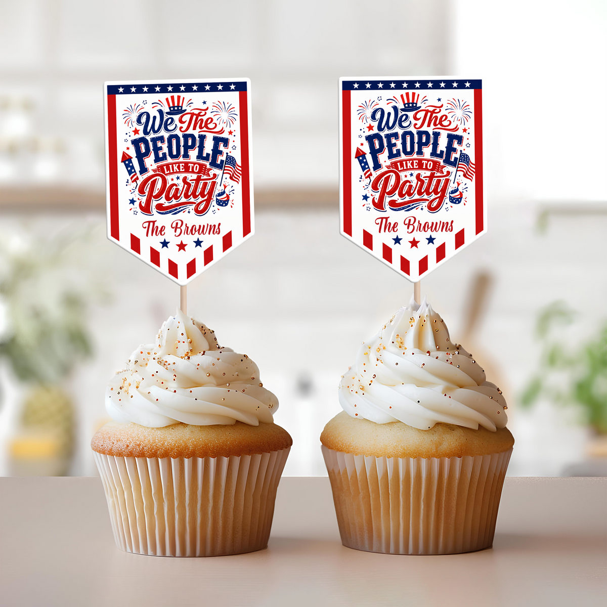 We The People Like To Party 250 Years Of Freedom USA - Personalized Cupcake Toppers HA75 921676