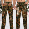 Custom Name Buck Deer Camouflage Pajamas Pants Gifts for Men HO82 904162