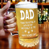 Thanks Dad We Woof You New Version - Personalized Beer Glass Mug TH10 892567