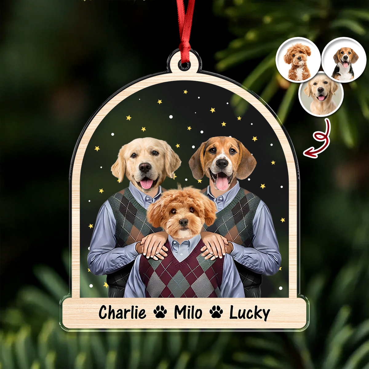 Custom Funny Step Brothers Acrylic Ornament Christmas Gift For Pet Lovers HA75 898272