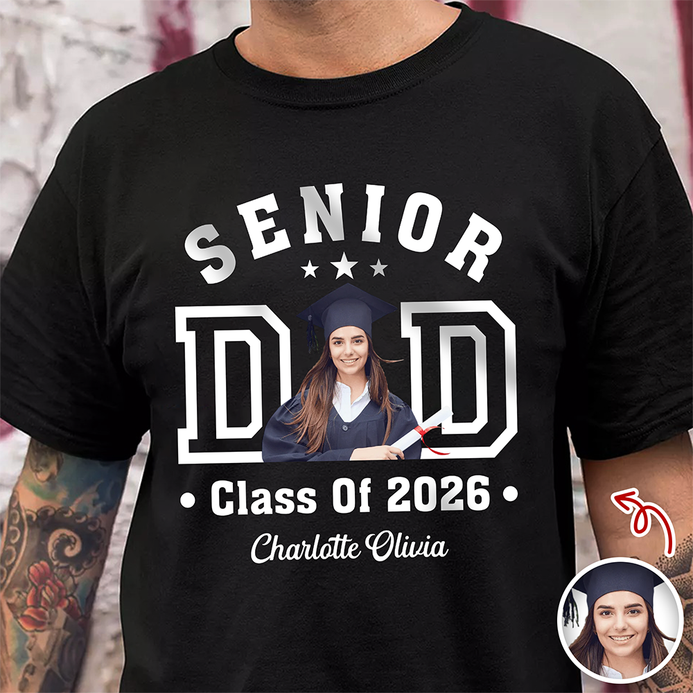 Custom Senior Mom Dad Class of 2026 Graduation Dark Shirt HO82 901564