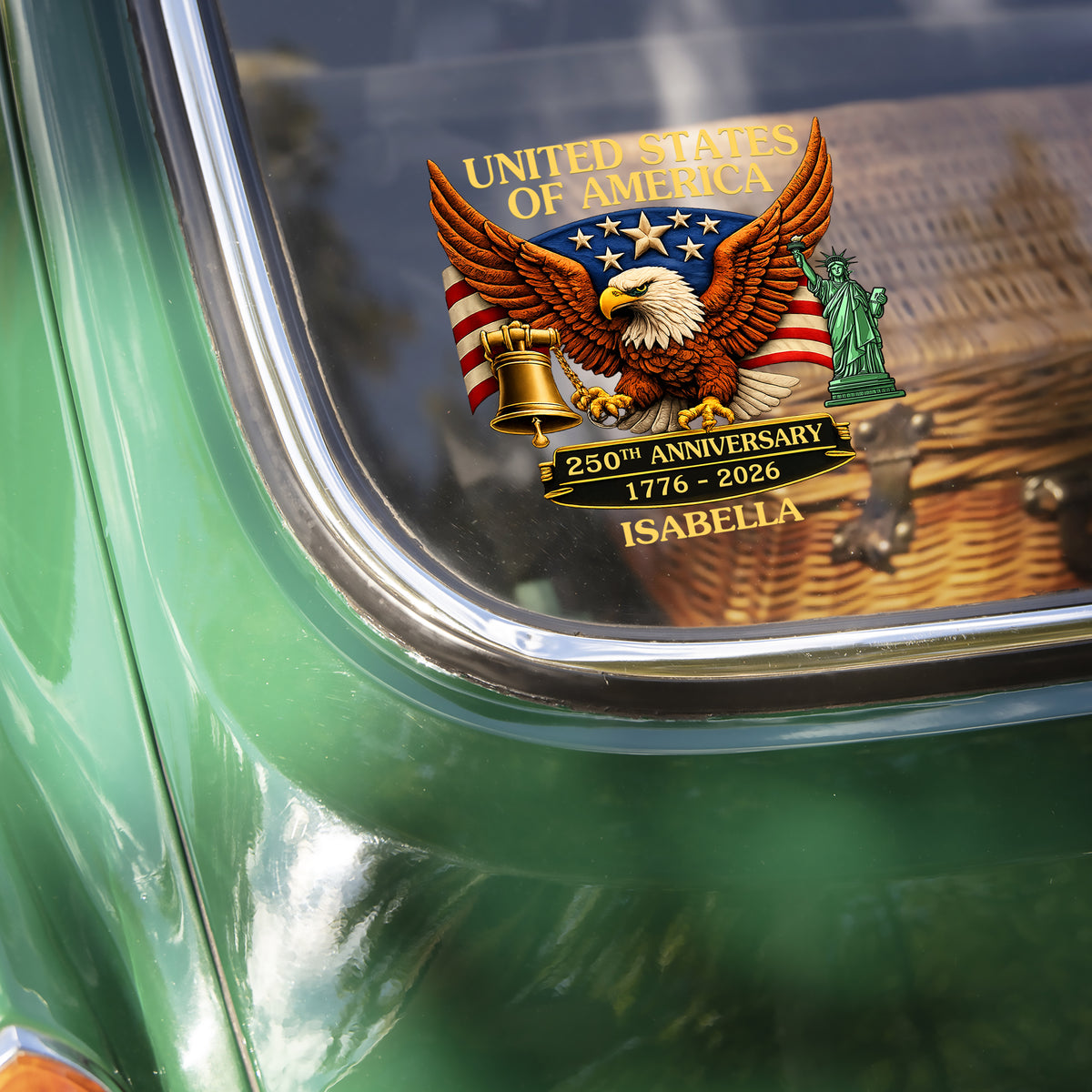 United State Of America 250th Anniversary Car Window Decal Sticker TH10 898693