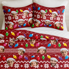Personalized Family Photo Christmas Bedding Set Holiday Gift for Family TH10 171041