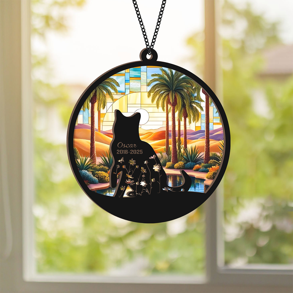 Custom Cat Memorial Suncatcher For Cat Lovers TH10 894309