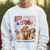 Custom Dog Photo Red White Woof Bright Shirt LM32 893723