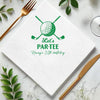 Personalized Name Let's Par-tee Golf Birthday Party Beverage Cocktail Napkins LM32 899777