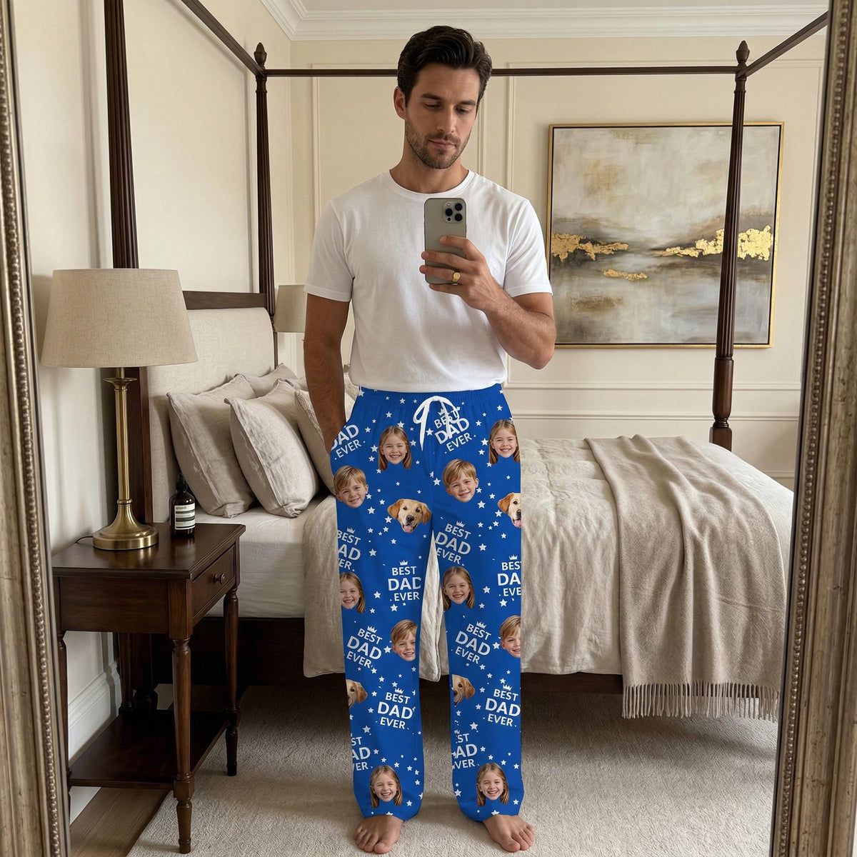 Custom Face Pajamas Best Dad Ever - Father's Day Gifts for Dad, Family Gift LM32 668983