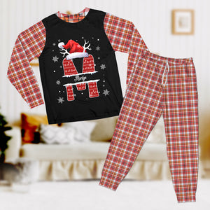 Custom Name Initial Letter Christmas Monogrammed Family Sleepwear Personalized Gift N304 HO82 893068