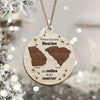 Custom State Bestie Name The Miles Don't Matter 2 Layer Wooden Ornament LM32 895407