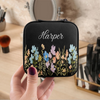 Personalized Floral Leather Travel Jewelry Box Gifts for Women, Birthday Gifts HO82 901156
