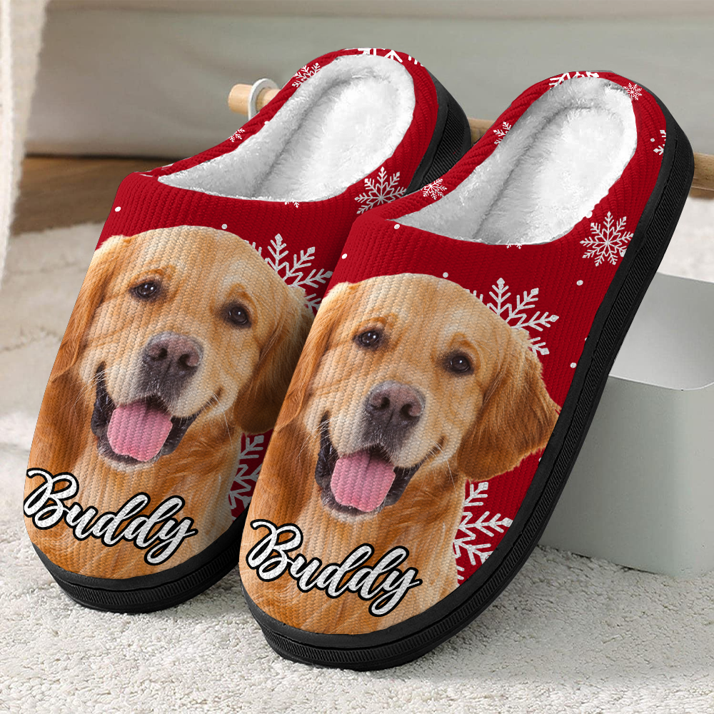 Custom Cute Dog Photo Slipper Gift For Dog Lovers CH07 896340