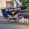 Custom Family Name Patriotic 250th Anniversary God Bless America Eagle 1776–2026 Non-Pleated Fan Flag HA75 920118
