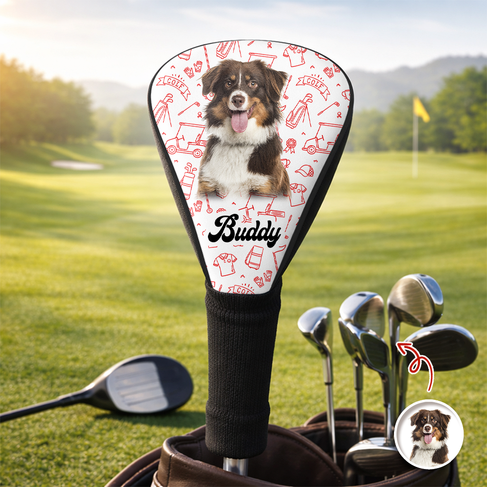 Custom Puppy Photo Golf Head Cover Funny Gifts For Dog Lovers CH07 911272