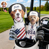 Custom Pet Photo With US Flag Golf Head Cover, Golf Club Cover - Gift For Dog Cat Dad Mom, Golf Lovers HO82 902314