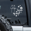 Personalized Forever In Our Hearts Car Window Decal Sticker Gift For Dog Cat Lovers CH07 910258