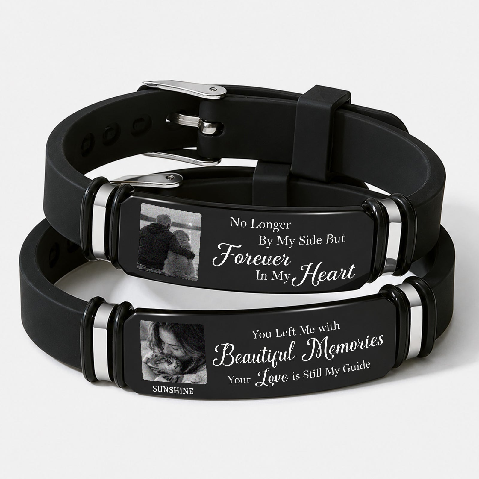 Custom Photo And Name Memorial Wristband In Loving Memory Gift LM32 669625