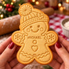 Personalized Name Gingerbread Shaped Cookie Stamp Gift For Family HA75 922186