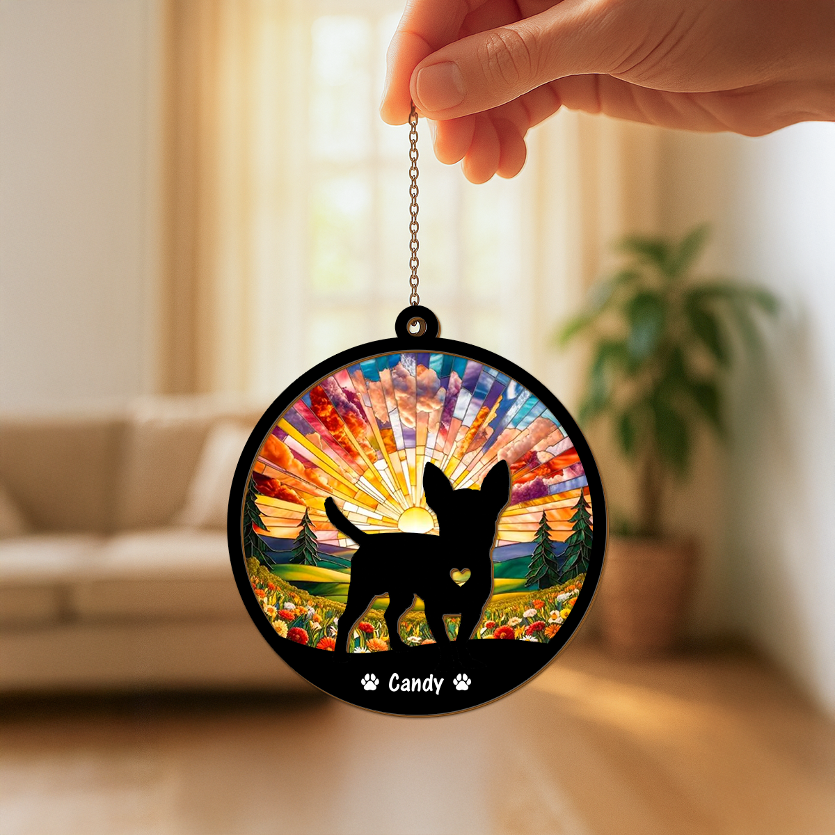 Custom Dog Memorial Suncatcher TH10 894223