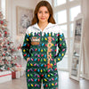 Personalized Funny Gingerbread Cookie Christmas Lights Onesie Pajamas HO82 903680