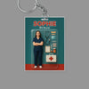 Custom Photo 3D Effect Nurse Figure Acrylic Keychain HO82 893912
