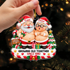 Custom Funny Growing Old Together Acrylic Couple Christmas Ornament Gift For Husband, Wife LM32 670187