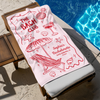 Personalized Bachelorette Beach Towel – Bridesmaids & Girls Trip Custom Towel Gift CH07 911010