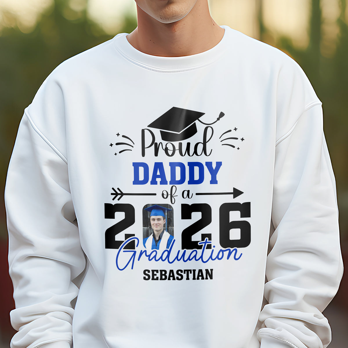 Custom Photo Proud Dad Of A Graduate Personalized Graduation Bright Shirt HA75 920472