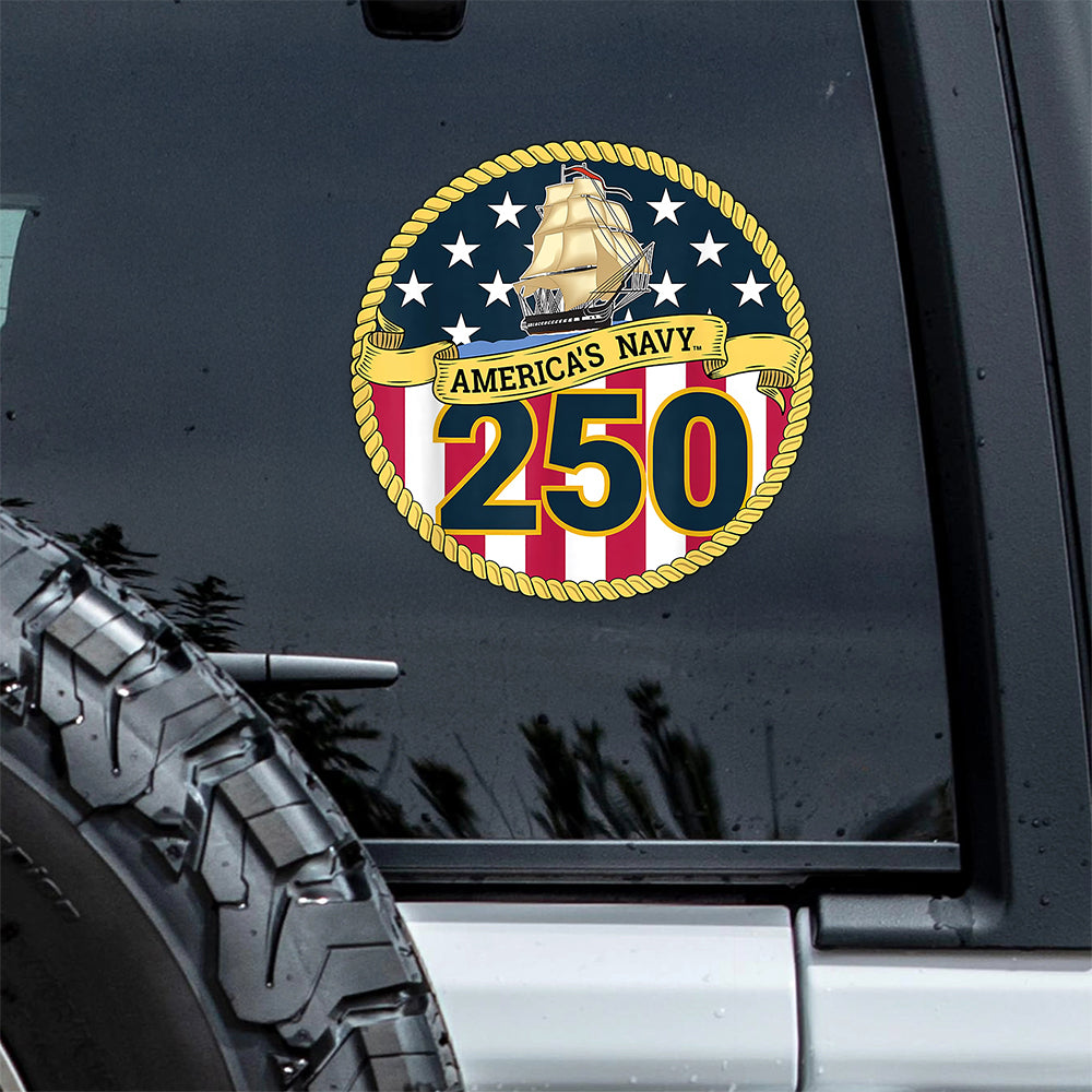 United States Navy 250th Car Sticker HO82 900736