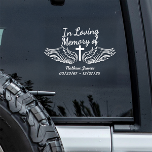 Personalized In Loving Memory of Loved One Car Window Decal Sticker Memorial Gift CH07 910214