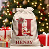 Custom Name Christmas Letter Christmas Sack, Personalized Holiday Gift Bag HO82 903920