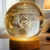 Personalized Our Family Loving Handprint Crystal Ball LED Night Light - Sentimental Gift for Mom, Dad HO82 901414