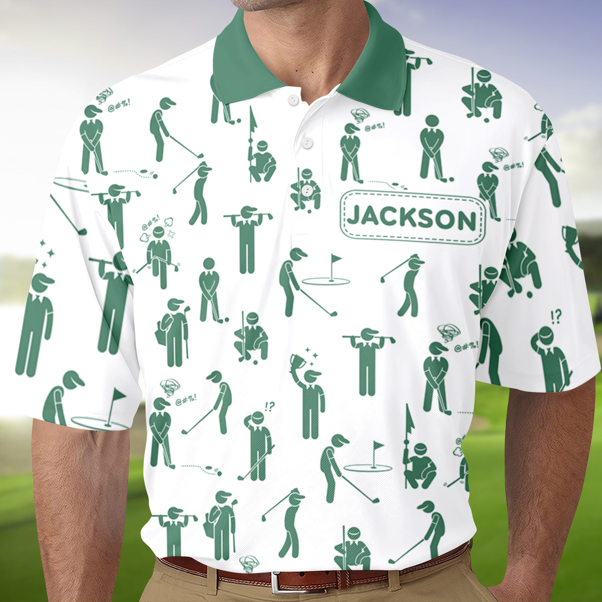 Custom Name Personalized Golf Ball Polo Shirt Gift For Golfer, Golf Lovers HA75 898580