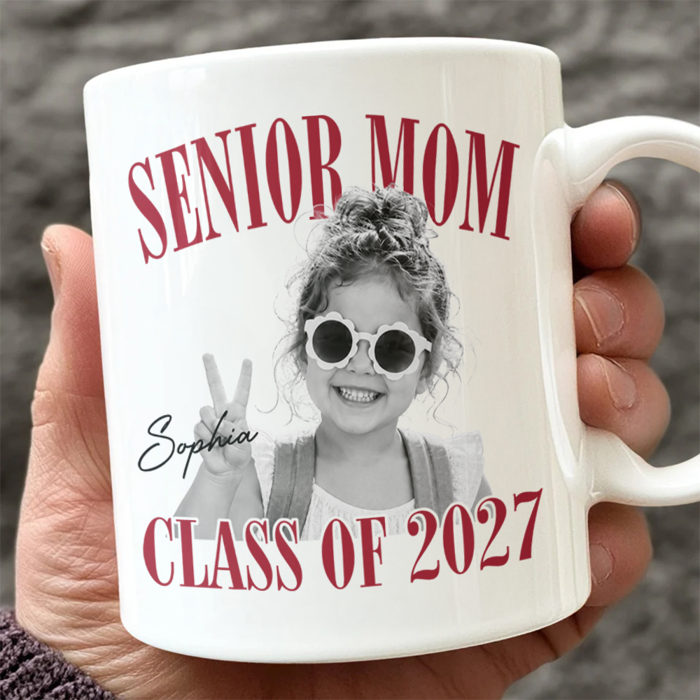 Custom Photo Senior Mom Class Of 2027 Mug TH10 170611