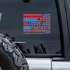 Personalised She Loves Jesus And America Too Car Window Decal Sticker LM32 897945