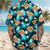 Custom Dog Cat Human Photo Tropical Summer Hawaii Shirt HA75 921122