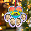 Personalized Dog Cat Photo In Memory Of Paw Acrylic Ornament, Pet Memorial Christmas Gift TH10 170887