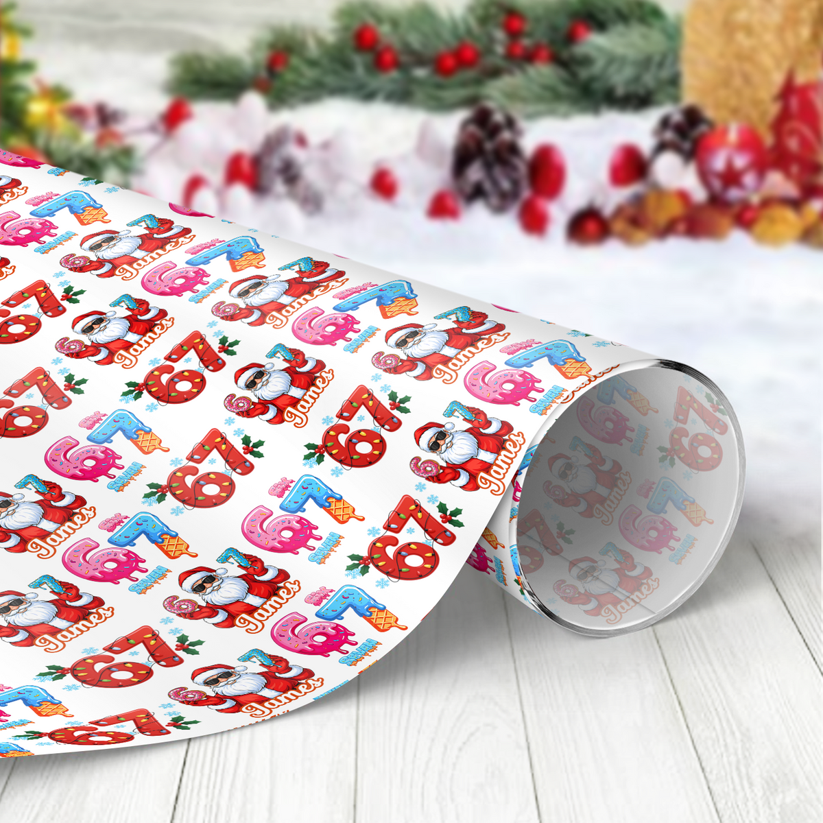 67 Rapping Paper 67 Christmas Wrapping Paper 67 Meme Funny Christmas Gift Wrap for Kids ...