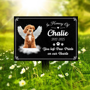 Custom Photo Dog Loss Memorial Garden Stake CH07 895402