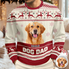 Custom Photo Dog Pawlidays - Personalized Christmas Ugly Sweatshirt CH07 896616