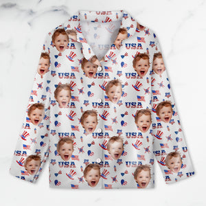 Custom Photo 4th of July Pajamas Independence Day Gifts CH07 896098