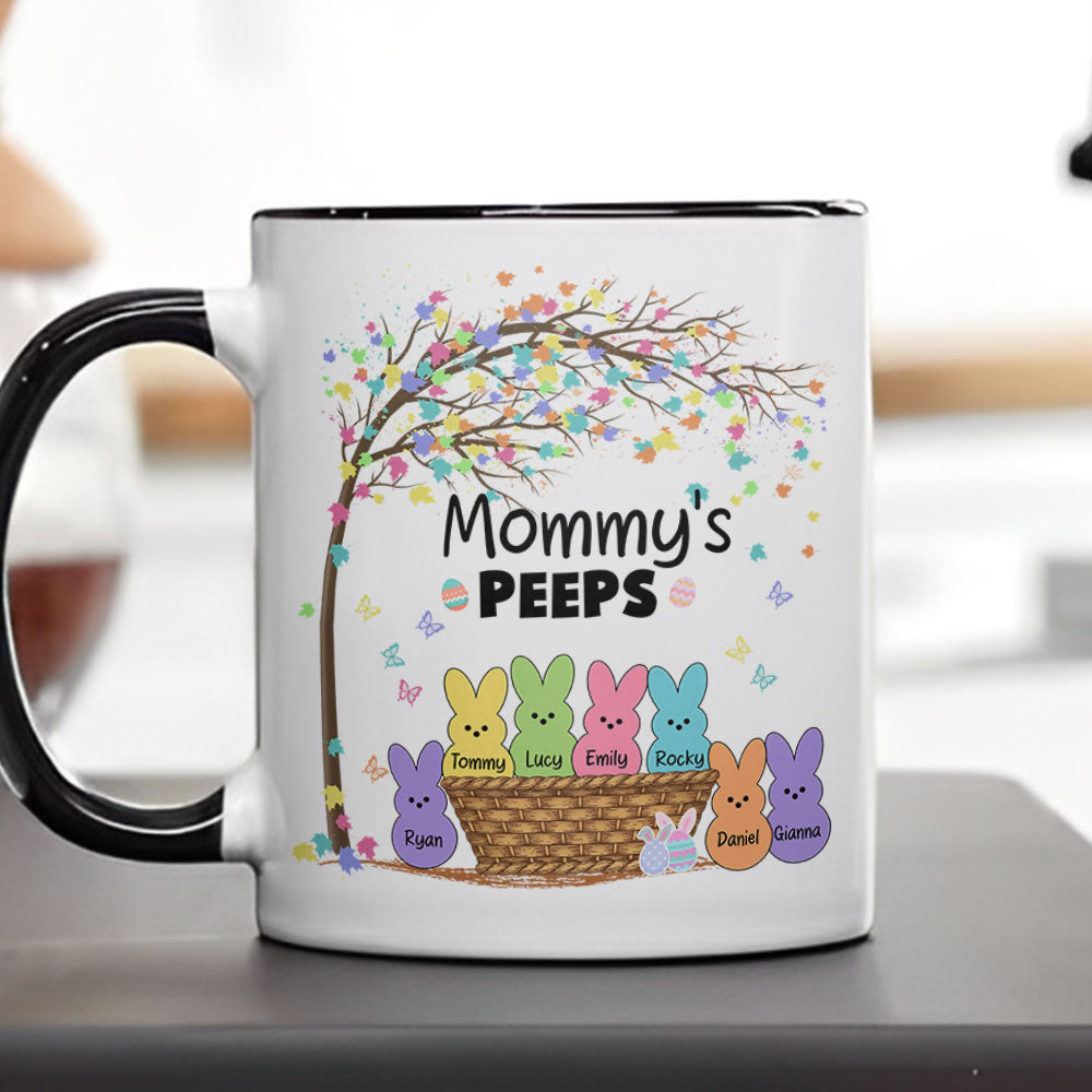 Custom Family Bunny Easter Accent Mug TH10 892473