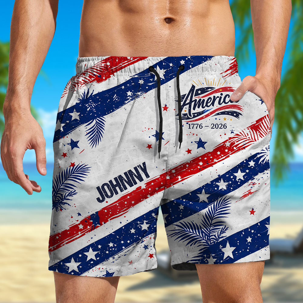 Custom Name America 250 Years Semiquincentennial 1776-2026 Beach Shorts HO82 901870