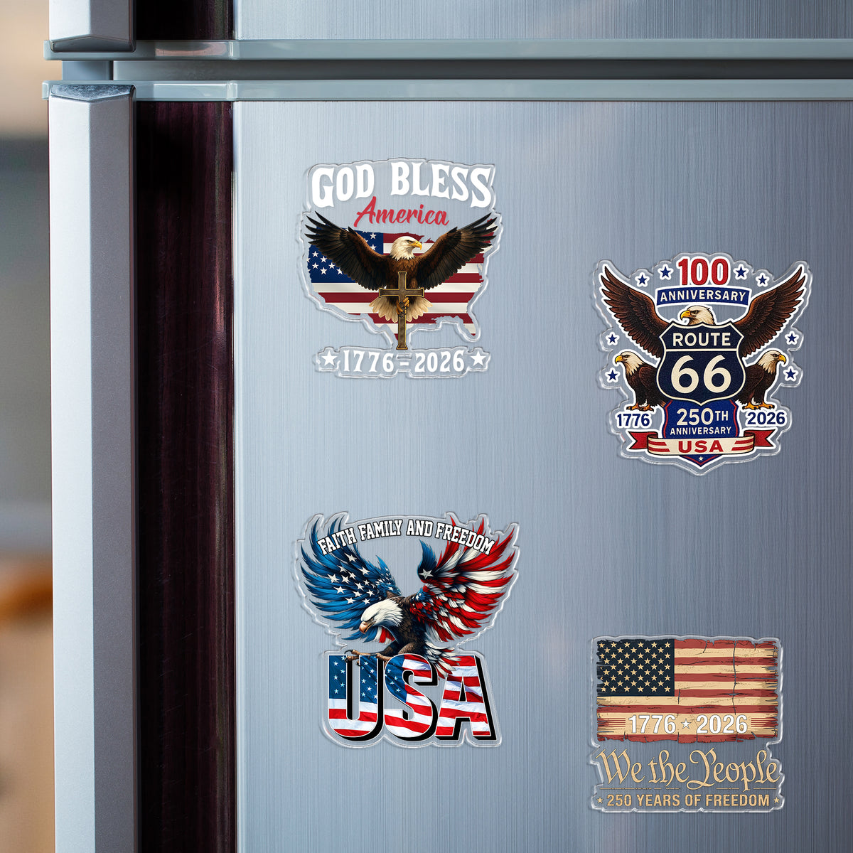Patriotic 250th Anniversary Acrylic Magnet HA75 921054
