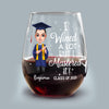 I Wined A Lot Graduation Stermless Wine Glass Personalized Gift HO82 893662