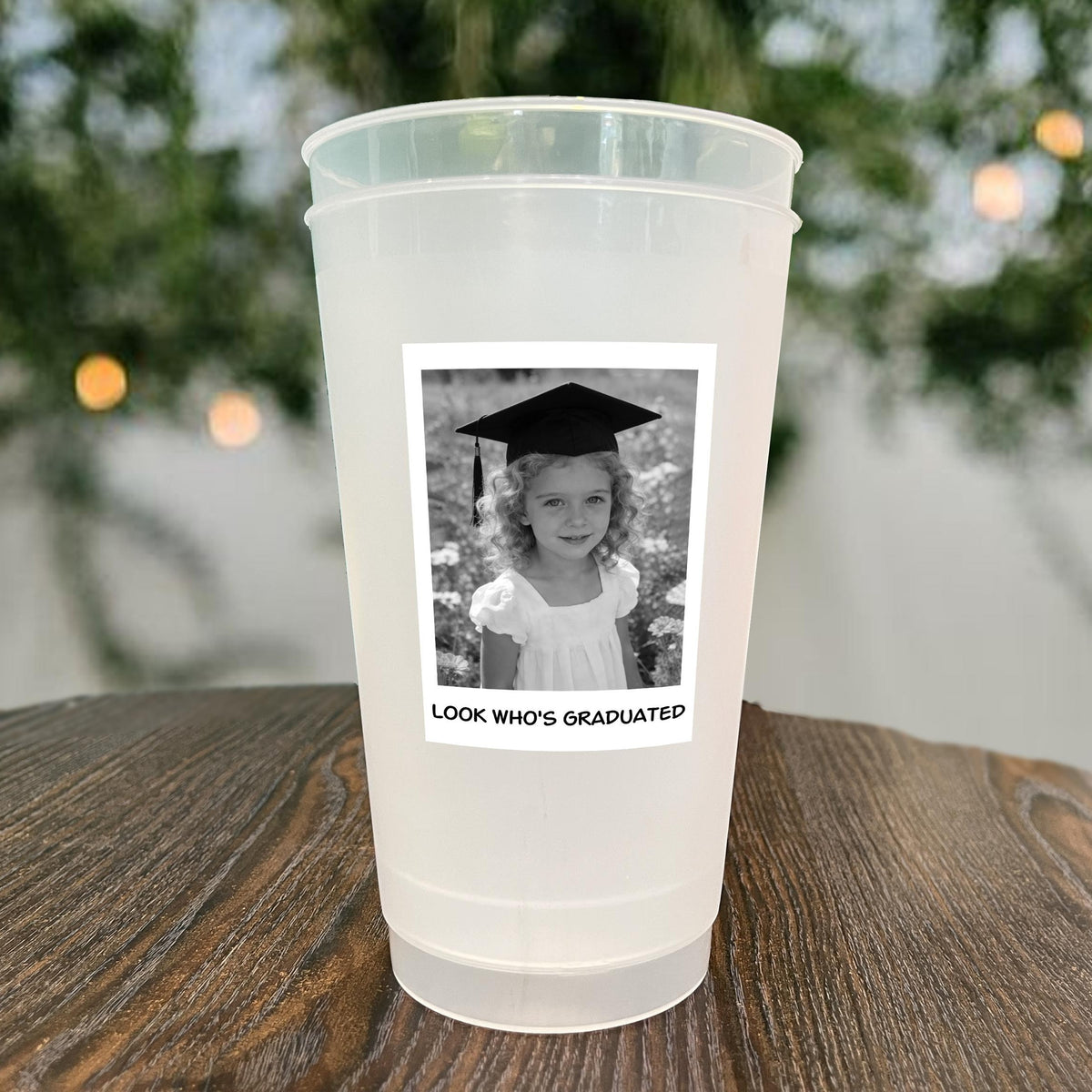 Custom Photo Look Who's Graduated Graduation Frosted Cups LM32 899893
