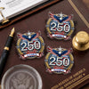 Personzalized Name USA 250th Anniversary Patriotic Eagles Acrylic Pin LM32 899531