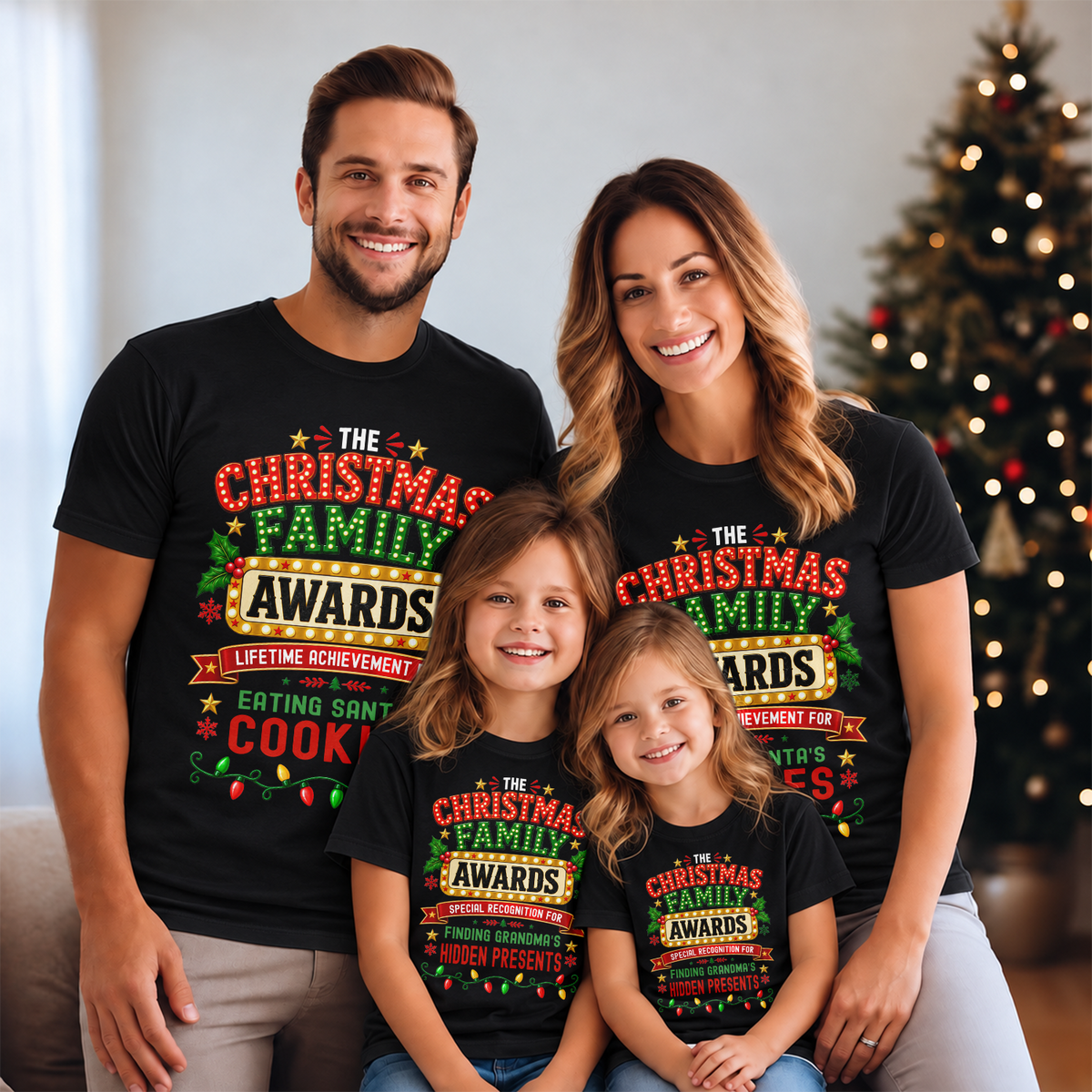 Personalized Christmas Family Awards Matching Shirt Xmas Party Outfit TH10 171577
