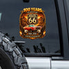 Custom Photo 100 Years Of Adventure Route 66 Car Window Decal Sticker For Car Lover TH10 898653