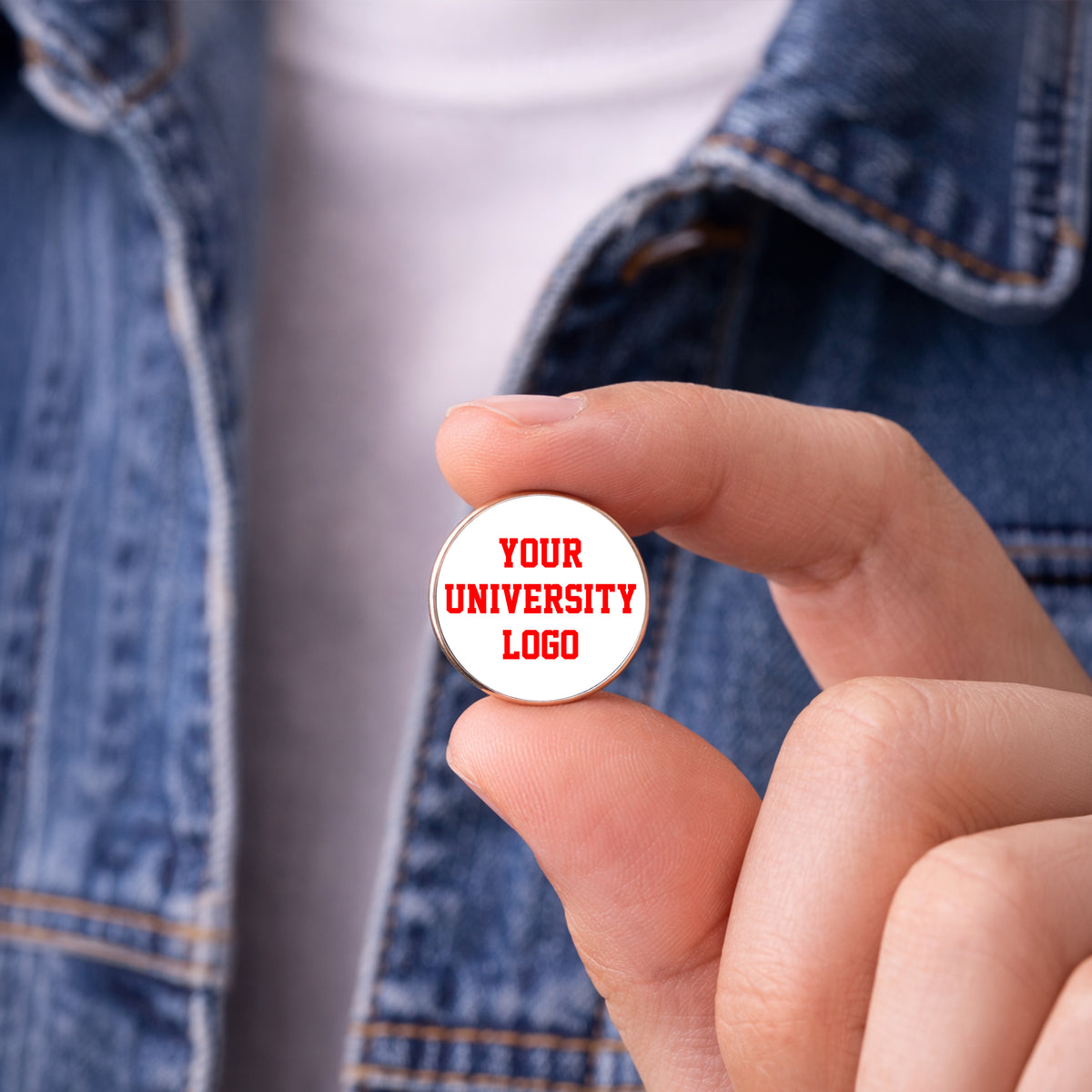 Custom College Logo Lapel Pin - Graduation Pin - University Round Pin for Graduation Cap or Grad Gown TH10 169353